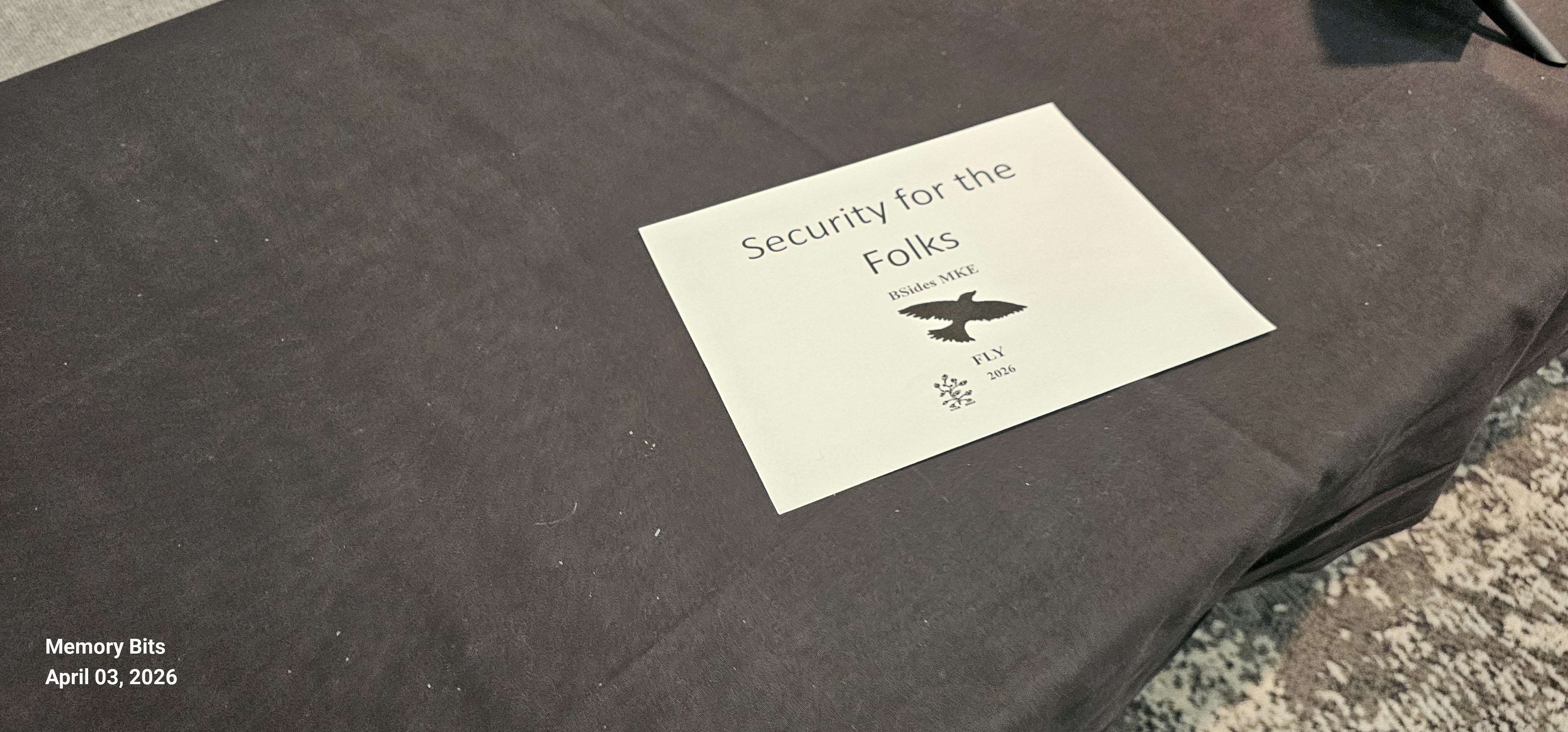 SFTF table at BSides MKE